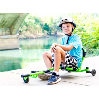 EzyRoller Drifter X drift kart na nožni pogon, 4–12 godina, limetno zelena