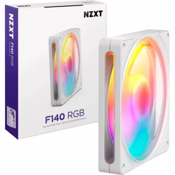 NZXT F140 RGB White PWM ventilator 140mm s adresabilnim RGB osvjetljenjem