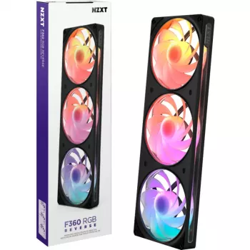NZXT F360 RGB 360mm AIO tekuće hlađenje CPU-a, crno, Reverse