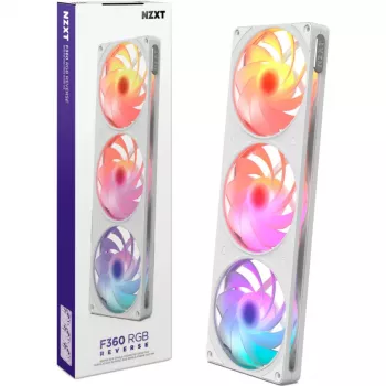 NZXT F360 RGB White Reverse 360mm AIO tekuće hlađenje za CPU