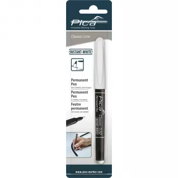 Pica permanentni marker INSTANT bijeli, vrh u obliku metka, 1-2 mm