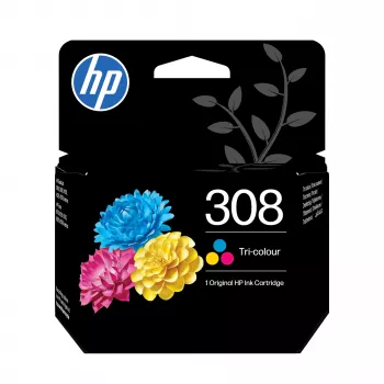 HP 308 originalna tintna patrona, trobojna