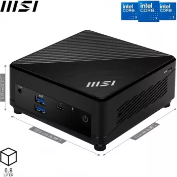 MSI Cubi 5 1MA-660AT mini računalo - Intel Core 5 120U, 16GB RAM, 500GB SSD, Windows 11 Home, crno