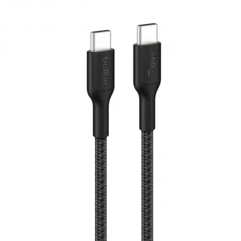 Belkin BOOST↑CHARGE pleteni USB-C na USB-C kabel 60W 2m crni