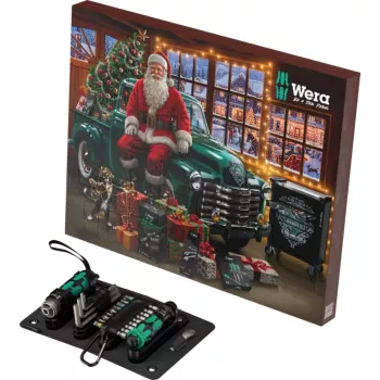 Wera 2026 adventski kalendar 24-dijelni set alata s Kraftform odvijačima, bitovima, Rapidaptor držačem i tekstilnom kutijom
