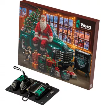 Wera 2026 adventski kalendar 24-dijelni set alata s Kraftform odvijačima, bitovima, Rapidaptor držačem i tekstilnom kutijom