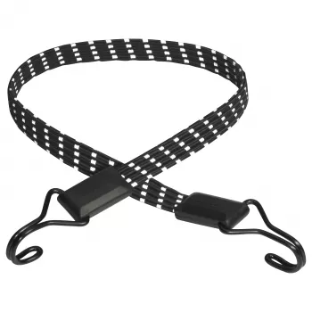Master Lock ravna reflektirajuća gumena zatezna traka 3229EURDAT, 100 cm, 40 kg WLL, crna