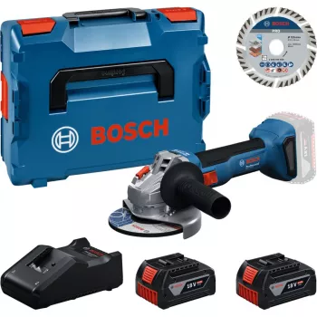 Bosch Professional GWS 18V-11 S akumulatorska kutna brusilica set s 2x 4,0Ah baterije, punjač i L-BOXX