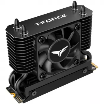 Team Group T-Force GC PRO 2TB M.2 2280 PCIe Gen5 NVMe SSD s T-FORCE DARK AirFlow hladilom, crni