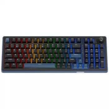 Ducky OK-M 98 gaming tipkovnica, 98% raspored, hot-swappable, RGB pozadinsko osvjetljenje, ANSI US, KTT Wine Red linearni prekidači