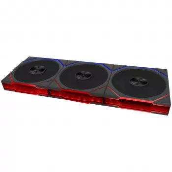 Lian Li UNI FAN TL FLEX Wireless ARGB 120mm Fan 3-Pack with Controller - Black