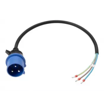 Anker SOLIX Power Cable IEC 60309 1P+N+E to Open End, 32 A, 60 cm, Blue
