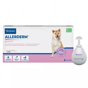 Virbac Allerderm Spot-On za pse - dermatološka potpora zaštitnoj barijeri kože, 6 pipeta x 4 ml