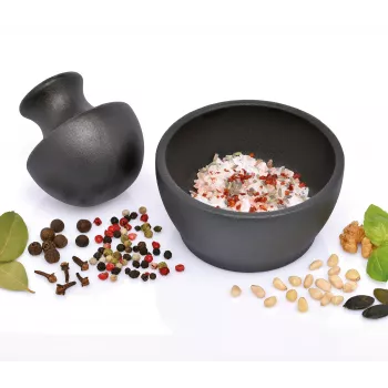 Zassenhaus MANO Cast Iron Spice Mortar, 10 x 7.5 cm