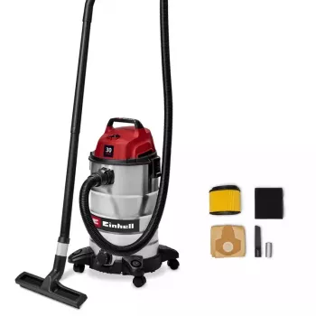 Einhell TC-VC 3055 S 30 l usisavač za mokro i suho usisavanje, 950 W, spremnik od nehrđajućeg čelika, funkcija puhanja