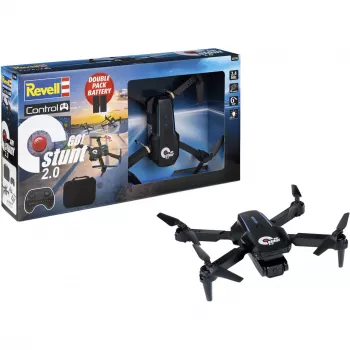 Revell RC Quadrocopter GO! Stunt 2.0 - 2,4 GHz 4-kanalni ready-to-fly dron s 6-osnim žiroskopom, headless načinom, 360° okretima, LED svjetlima, 3 brzine, LiPo baterijom, za djecu od 8 godina