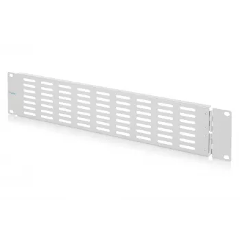 DIGITUS DN-97694 2U 19 inch slijepa maska sa šarkom i ventilacijom, siva
