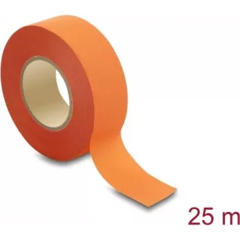 Delock tekstilna ljepljiva traka 25 m x 25 mm, trgajuća, samoljepljiva, narančasta