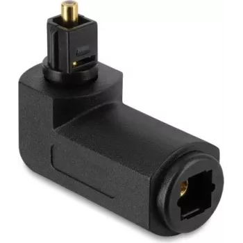 Delock TOSLINK adapter utikač na utičnicu, 90° zakrivljeni, 360° rotirajući
