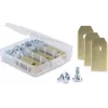 Delock Titanium-Coated Replacement Blades for Husqvarna, Gardena, Segway Robotic Lawnmowers, 30 Pieces