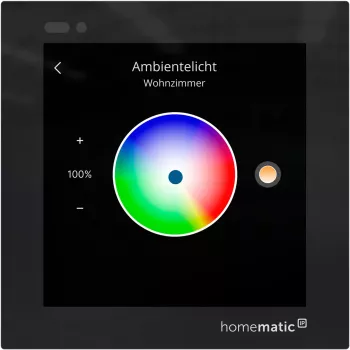 Homematic IP Glass Display zidni termostat (HmIP-WGD) - crni