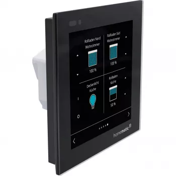 Homematic IP Glass Display zidni termostat (HmIP-WGD) - crni