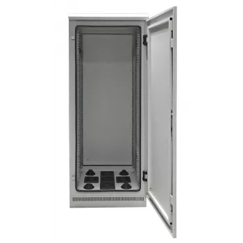 EFB Elektronik 19 inch mrežni ormar IP55 24U 800x800 s predmontiranim postoljem, svijetlosiva RAL 7035