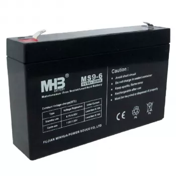 PowerWalker MHB MS9-6 6V 9Ah Sealed Lead-Acid Battery for UPS Systems