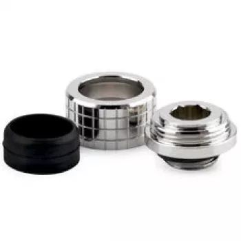 Thermal Grizzly DeltaMate Compression Fitting, Brass - Gloss Nickel, HT16
