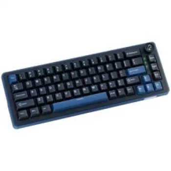 Ducky OK-M 65 mehanička gaming tipkovnica, 65% form factor, hot-swappable, RGB pozadinsko osvjetljenje, ANSI raspored, KTT Baby Blue prekidači