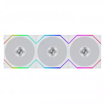 Lian Li UNI FAN TL FLEX Wireless ARGB Reverse Blade 120mm Fan 3-Pack with Controller - White