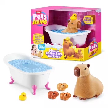 ZURU Pets Alive Mommy Capybara and Baby Surprise interaktivna igračka