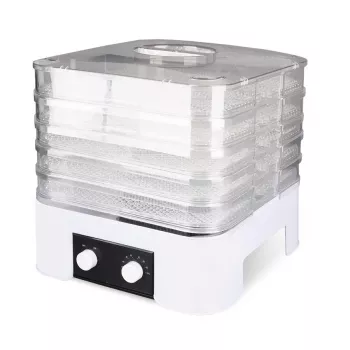 MEO MR-768 MAESTRO sušilica za voće i povrće, 520 W, 5 razina, podesiva temperatura 35-70°C, timer do 48h, bijelo-prozirna
