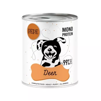 Paka Zwierzaka Pepe Jelen mokra hrana za pse s jelenom 800g