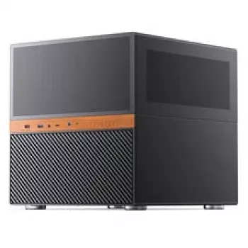 Jonsbo N6 NAS kućište u obliku kocke, Micro-ATX, čelik/mreža, crno