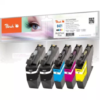PEACH Ink Multipack PI500-430 kompatibilan s Brother LC-421 (crna, cijan, magenta, žuta) - paket od 4