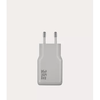 TUCANO ONE POWER KIT 35W GaN punjač s 60W USB-C kabelom - srebrni