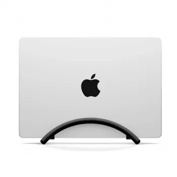 Twelve South BookArc Flex vertikalni stalak za prijenosno računalo za MacBook i prijenosna računala, crno eloksirani aluminij, prostor-štedna stolna docking stanica s upravljanjem kabela
