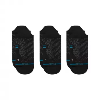 Stance Run Ultralight Tab sportske čarape 3 paketa – crne