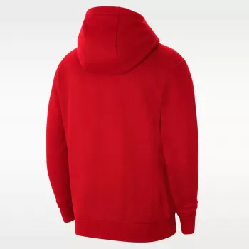 Nike Park 20 fleece majica s kapuljačom na patentni zatvarač, University Red