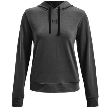Under Armour muška Rival Terry hoodica Graphite Medium Heather / crna 1369855-010