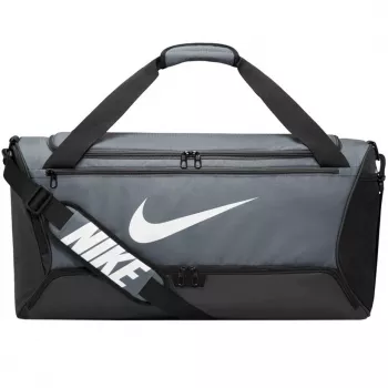 Nike Brasilia 9.5 sportska putna torba Medium, Dark Smoke Grey/Black/White DH7710 068