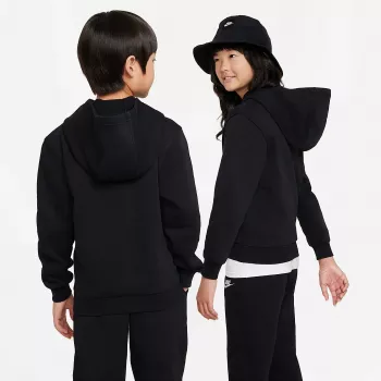 Nike Sportswear Club Fleece dječja hoodica na patent zatvarač, crna FD3000 010 m