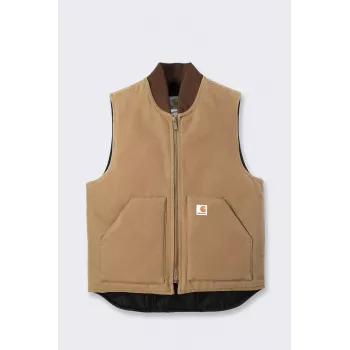 Carhartt muški V01 Firm Duck izolirani prsluk, Carhartt Brown