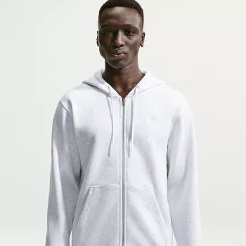 Nike Club BB muška hoodica s punim patentnim zatvaračem siva FN3861 051, veličina M