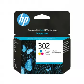 HP 302 originalna tintna patrona, trobojna (cijan, magenta, žuta) - standardni kapacitet
