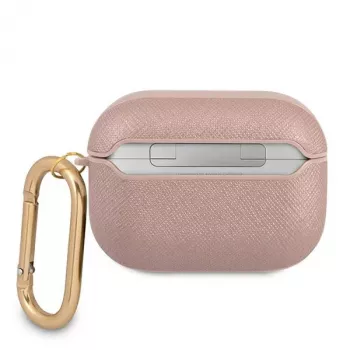 GUESS GUAPSASMP AirPods Pro futrola Saffiano Script Metal Collection pink