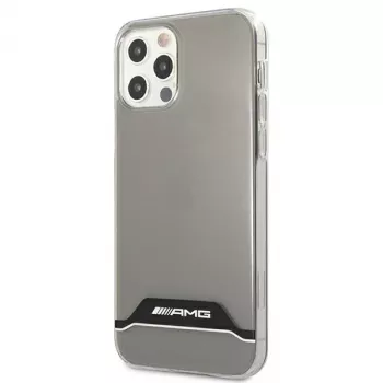 AMG AMHCP12MTCBW iPhone 12/12 Pro prozirna tvrda futrola elektroplatirano crno i bijelo
