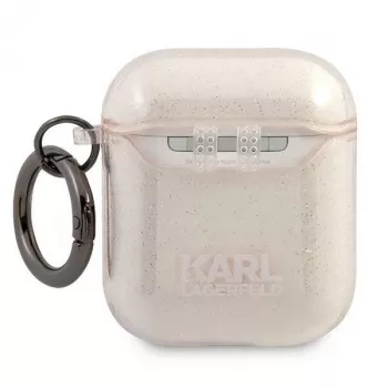 Karl Lagerfeld KLA2UKHGD futrola za AirPods 1/2 zlatna glitter Karl Head