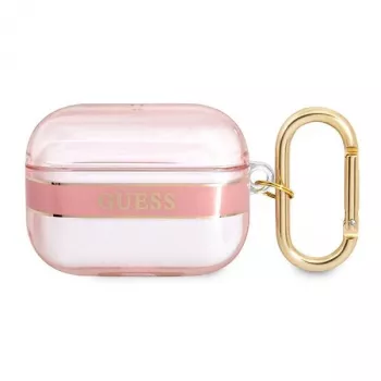 GUESS futrola za AirPods Pro s remenom ružičasta Strap Collection